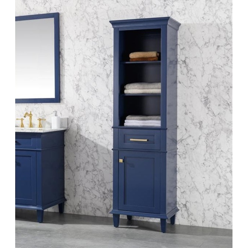 21" Haven Collection Blue Linen Cabinet - I58423340240