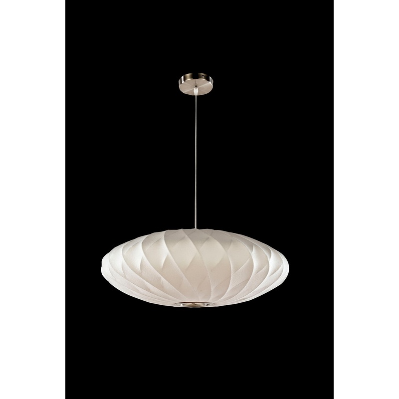 LM10904-30 Oval Cocoon Ceiling 30" Pendant White - I58423340192