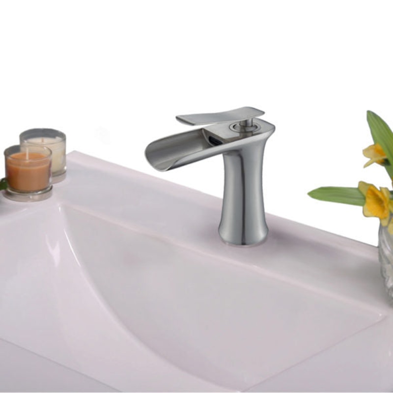 ZL10129B1-BN Legion Furniture Single Hole Single Handle Bathroom Faucet with Drain Assembly - I58423340132