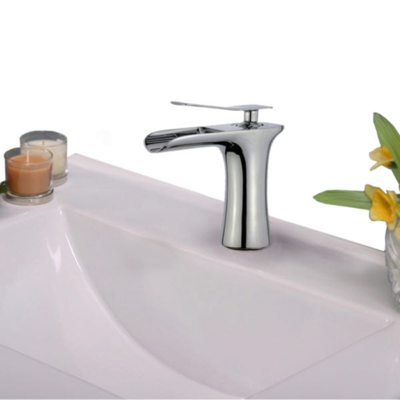 ZL10129B1-PC Legion Furniture Single Hole Single Handle Bathroom Faucet with Drain Assembly - I58423340133