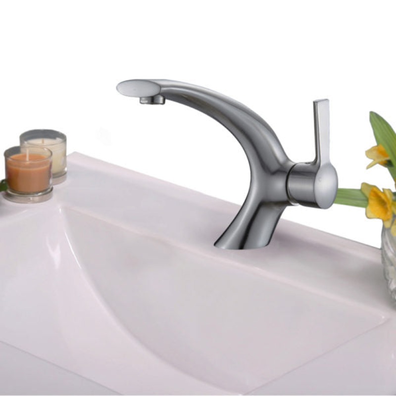 ZL10165T2-BN Legion Furniture Single Hole Single Handle Bathroom Faucet with Drain Assembly - I58423340136