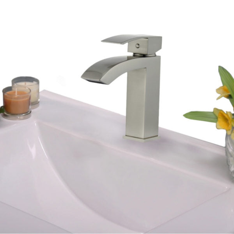 ZL12266-BN Legion Furniture Single Hole Single Handle Bathroom Faucet with Drain Assembly - I58423340138