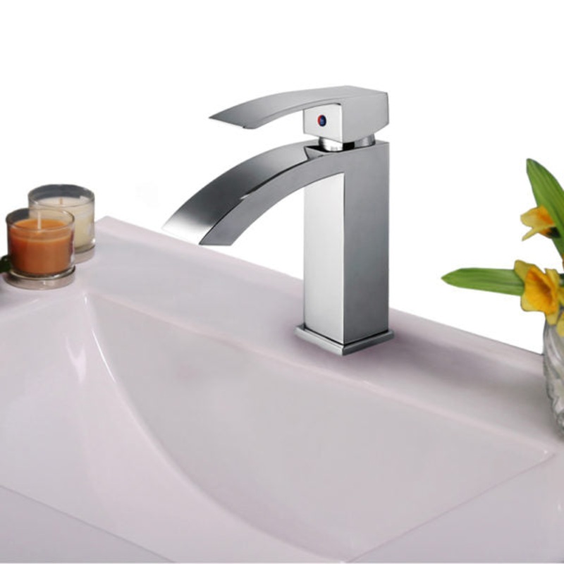 ZL12266-PC Legion Furniture Single Hole Single Handle Bathroom Faucet with Drain Assembly - I58423340139