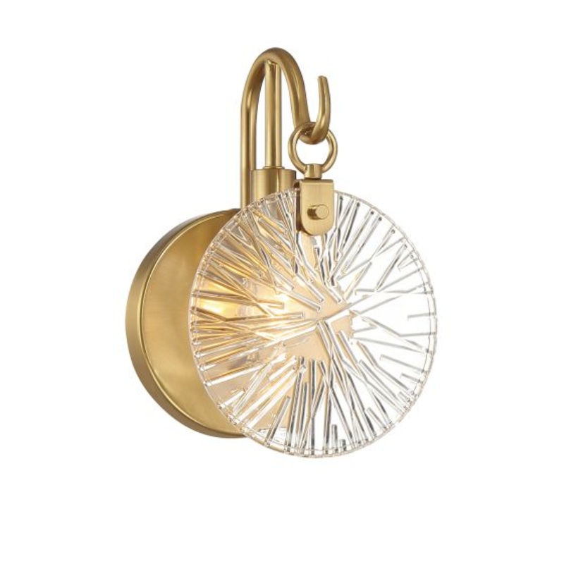 Addison 1-Light Bathroom Vanity Light in Warm Brass - I58423339872