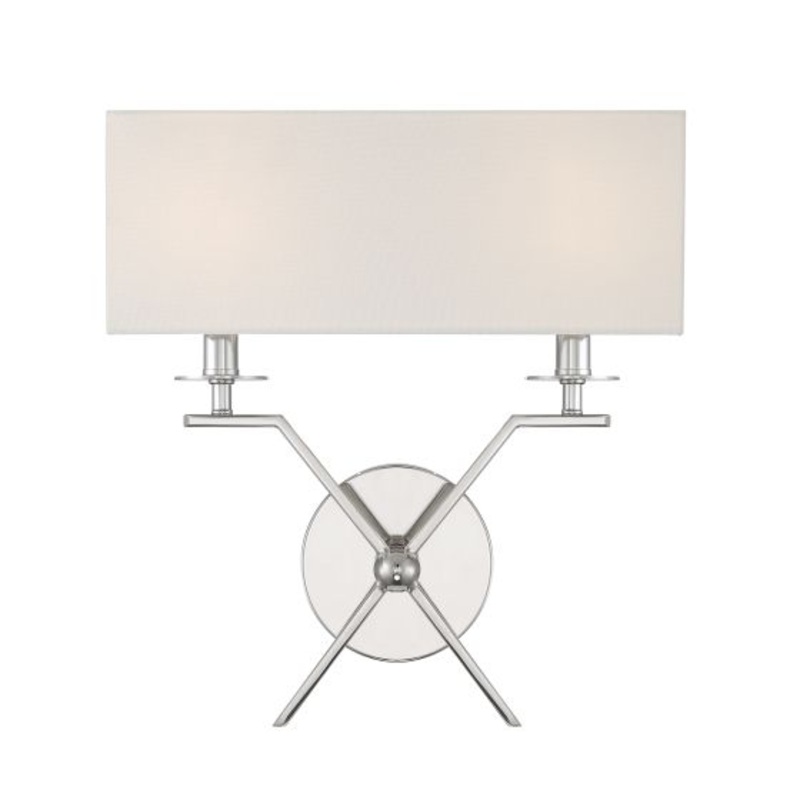 Arondale 2-Light Wall Sconce in Polished Nickel - I58423339896