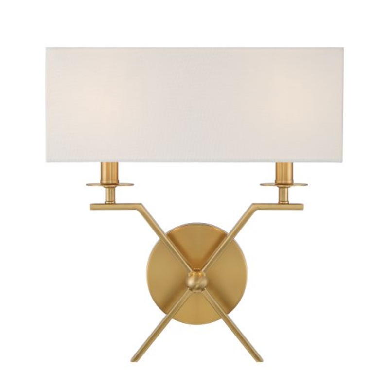 Arondale 2-Light Wall Sconce in Warm Brass - I58423339900