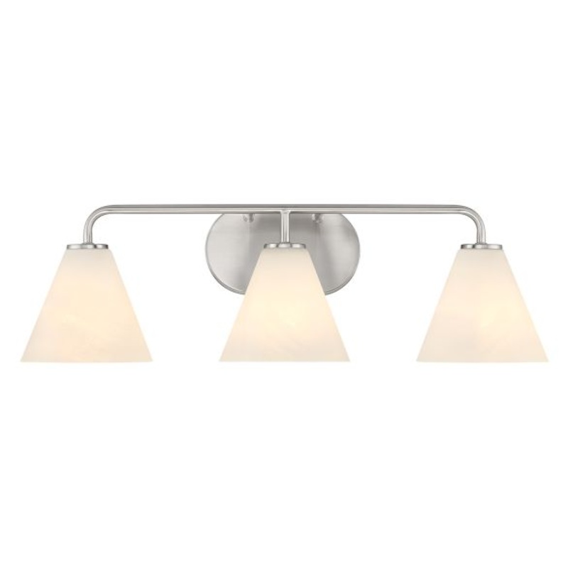 Blair 3-Light Bathroom Vanity Light in Satin Nickel - I58423339954