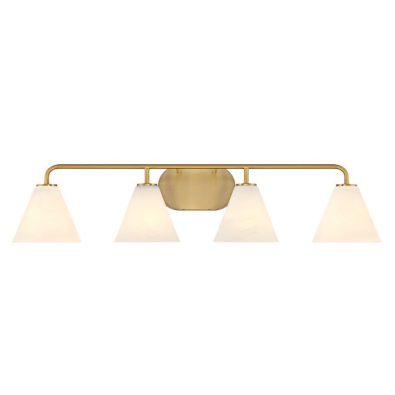 Blair 4-Light Bathroom Vanity Light in Warm Brass - I58423339940
