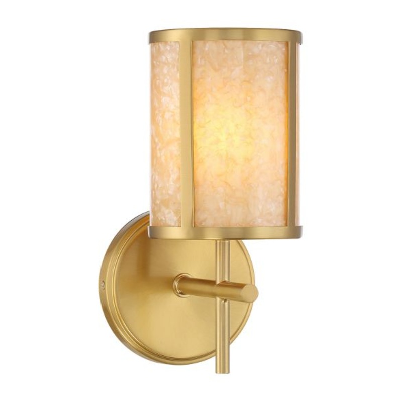 Camden 1-Light Wall Sconce in Warm Brass - I58423339939