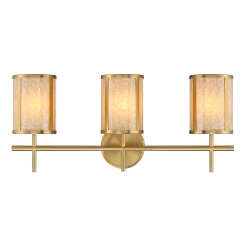 Camden 3-Light Bathroom Vanity Light in Warm Brass - I58423339928