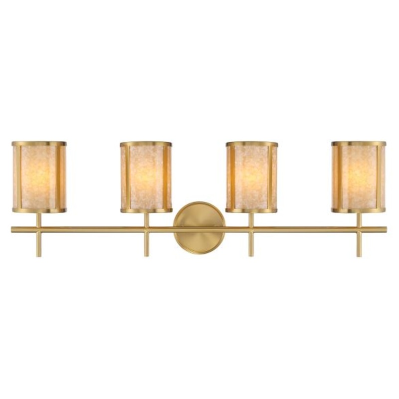 Camden 4-Light Bathroom Vanity Light in Warm Brass - I58423339915