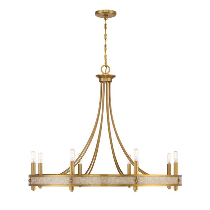 Camden 8-Light Chandelier in Warm Brass - I58423339905