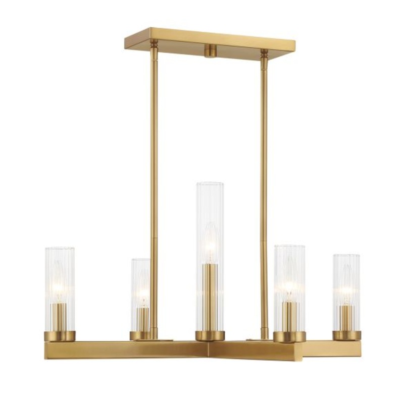 Carina 5-Light Chandelier in Warm Brass - I58423339894