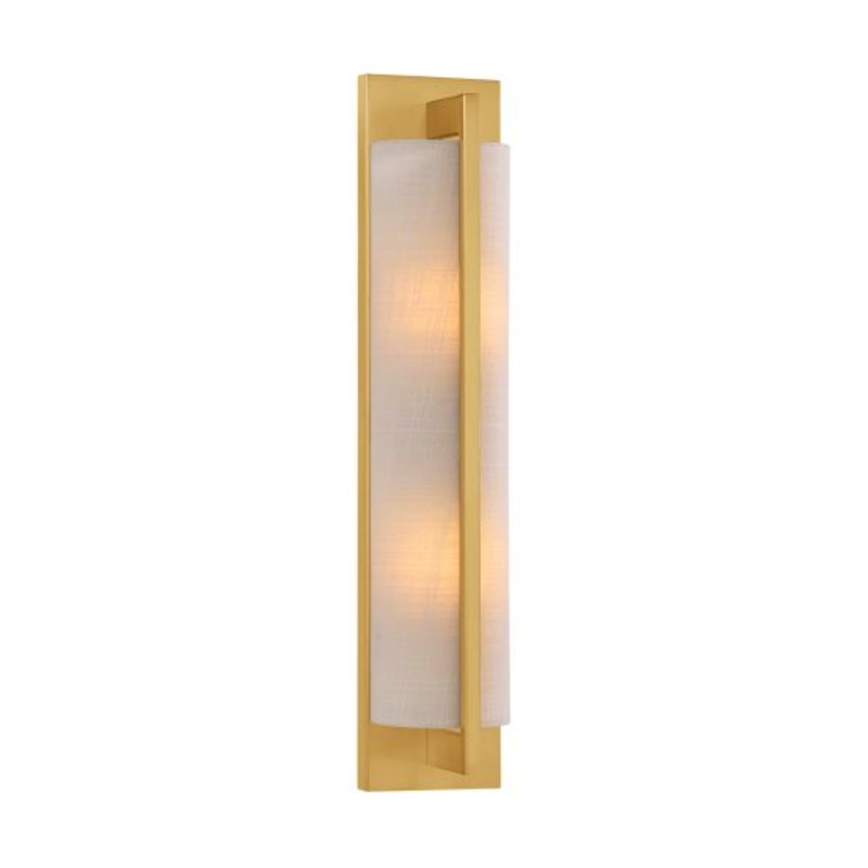 Carver 2-Light Wall Sconce in Warm Brass - I58423339863