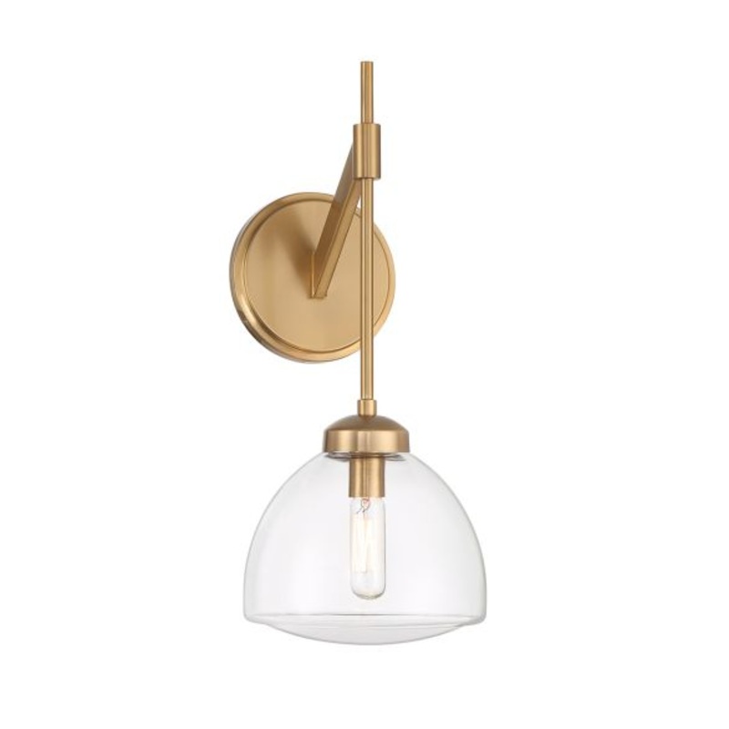 Corbin 1-Light Wall Sconce in Warm Brass - I58423339958