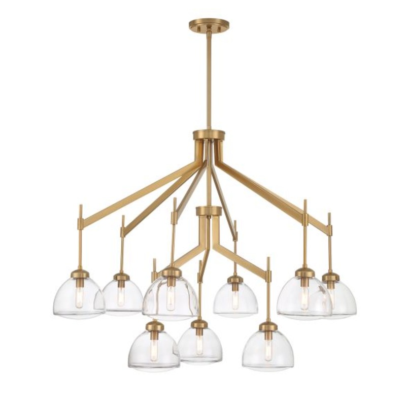 Corbin 9-Light Chandelier in Warm Brass - I58423339912