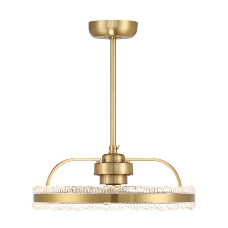Corona LED Fan D'Lier in Warm Brass - I58423339933
