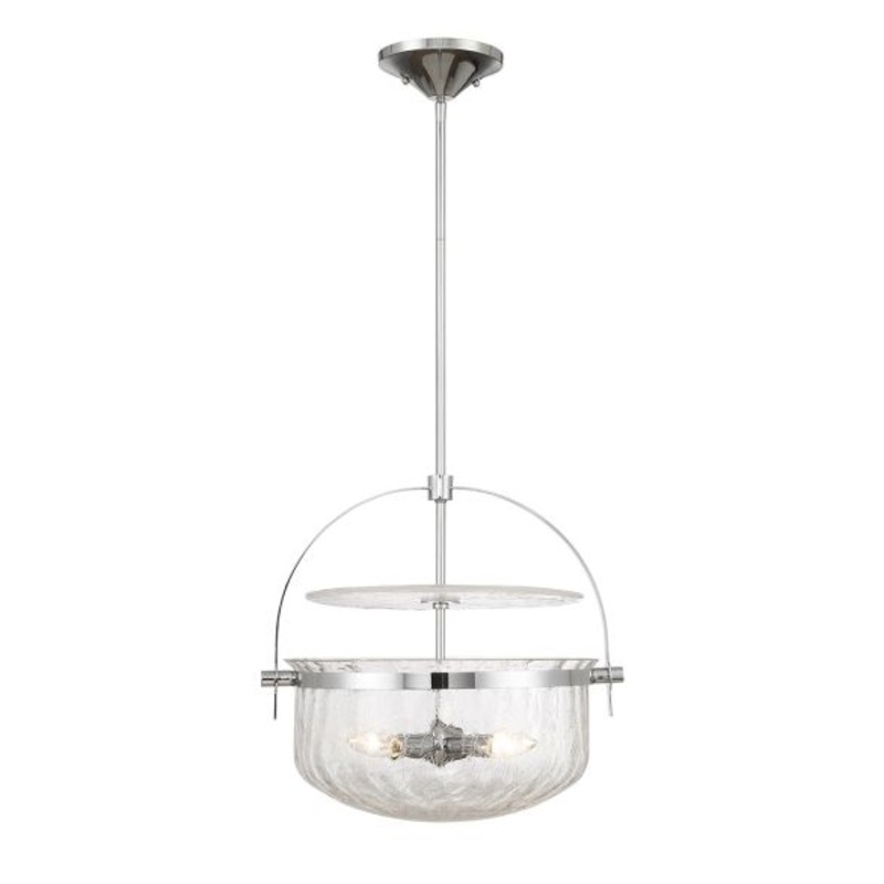 Denmar 4-Light Convertible Semi-Flush or Pendant in Polished Chrome - I58423339917