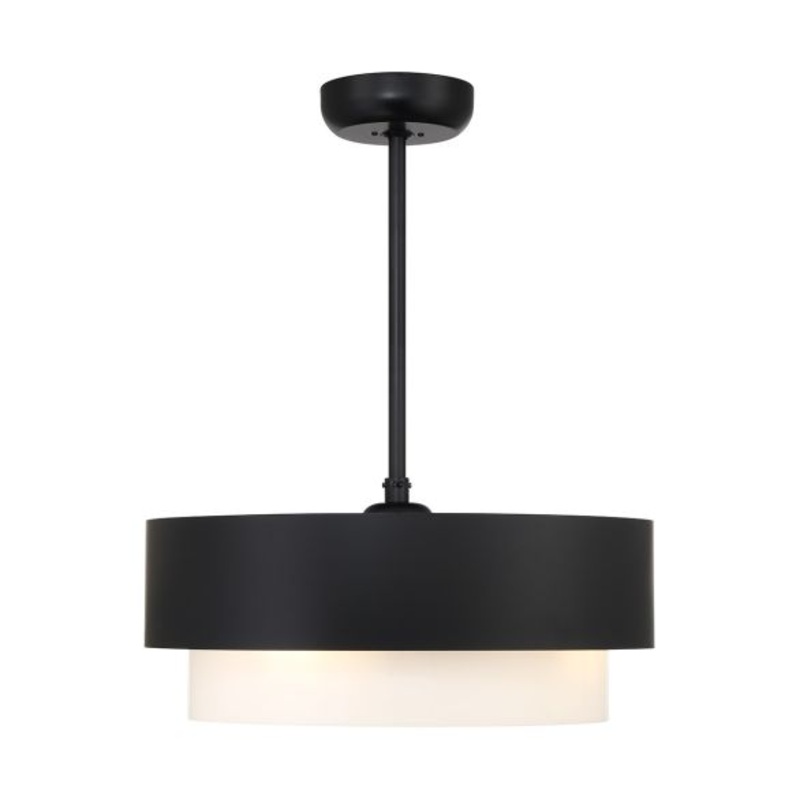 Diana LED Fan D'Lier in Matte Black - I58423339949
