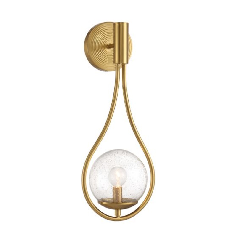 Encino 1-Light Wall Sconce in Warm Brass - I58423339870