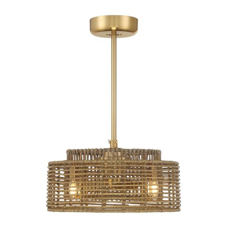 Ferndale 4-Light Fan D'Lier in Warm Brass - I58423339952