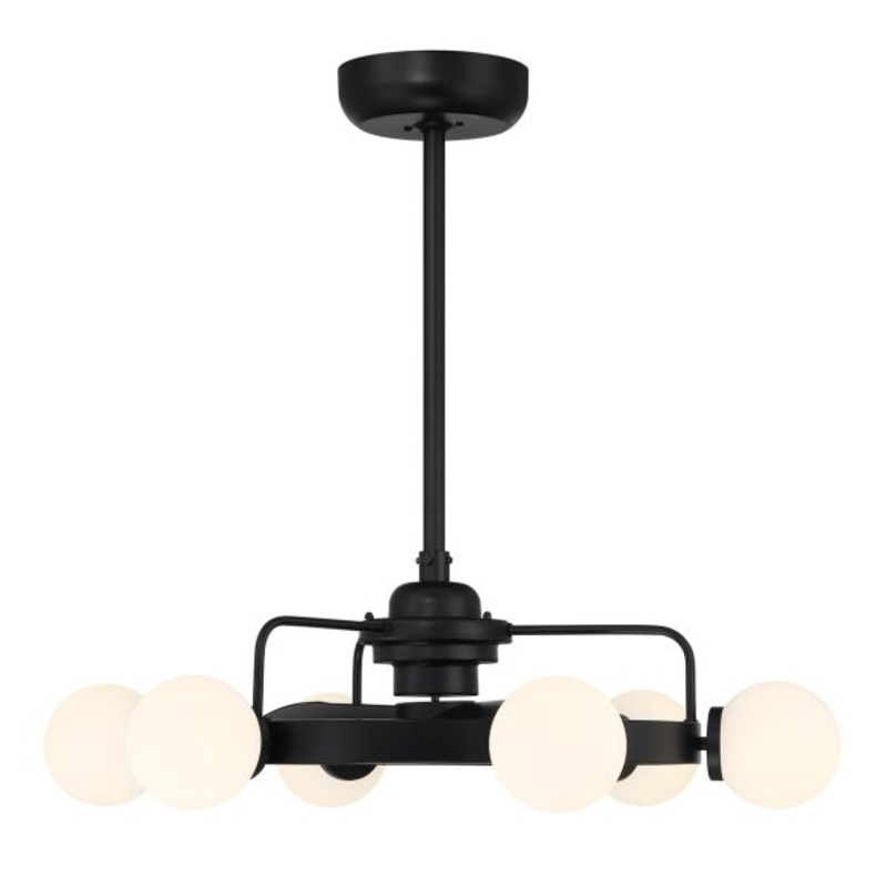 Gibson 6-Light Fan D'Lier in Matte Black - I58423339913
