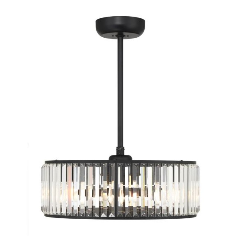 Janus 6-Light Fan D'Lier in Matte Black - I58423339929