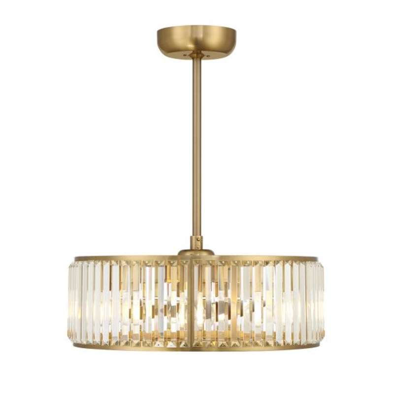 Janus 6-Light Fan D'Lier in Warm Brass - I58423339930