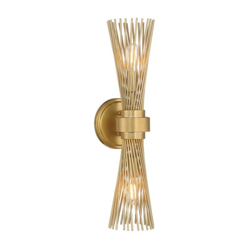 Longfellow 2-Light Wall Sconce in Burnished Brass - I58423339898