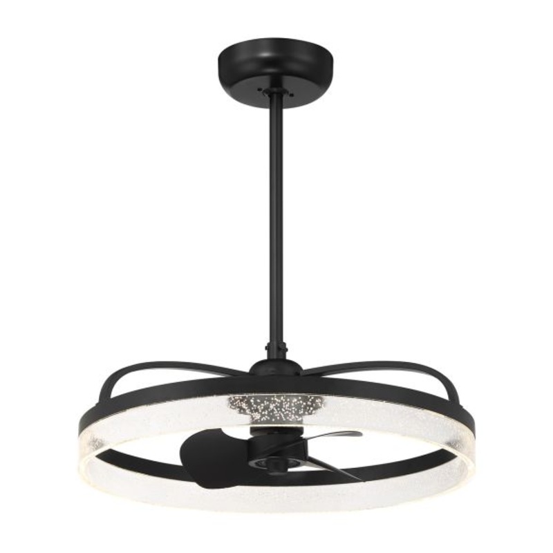 Lyria LED Fan D'Lier in Matte Black - I58423339923