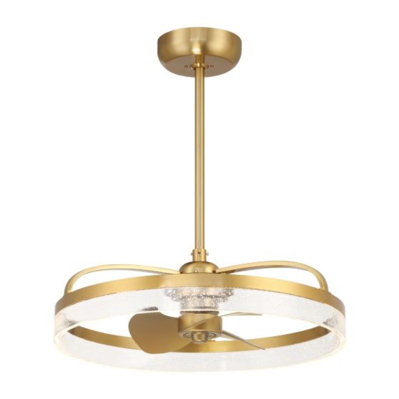 Lyria LED Fan D'Lier in Warm Brass - I58423339922