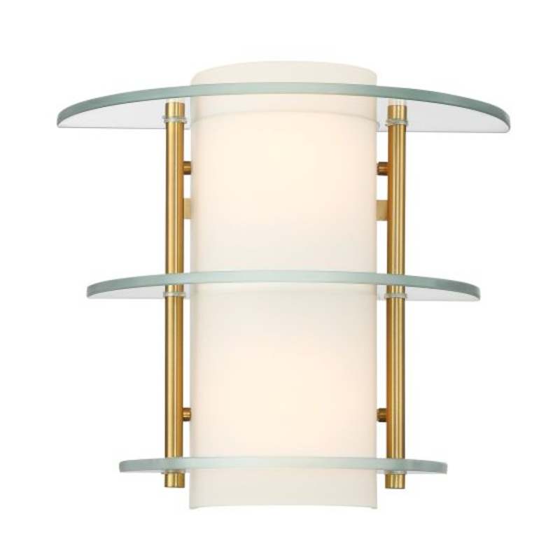 Newell 2-Light Wall Sconce in Warm Brass - I58423339884