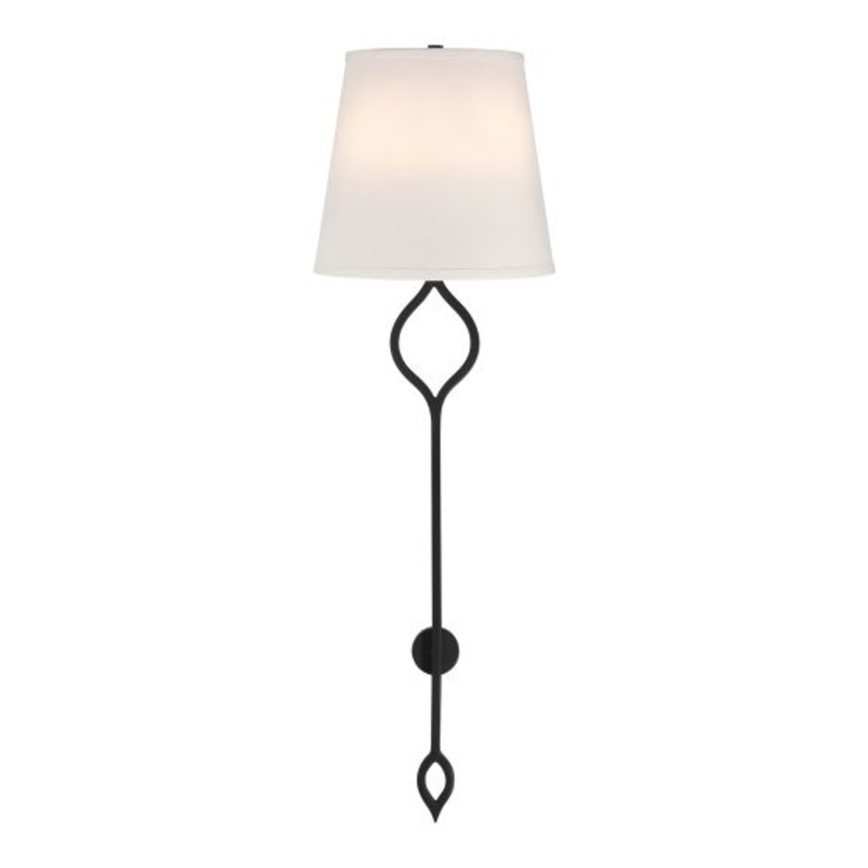 Roxbury 2-Light Wall Sconce in Matte Black - I58423339891