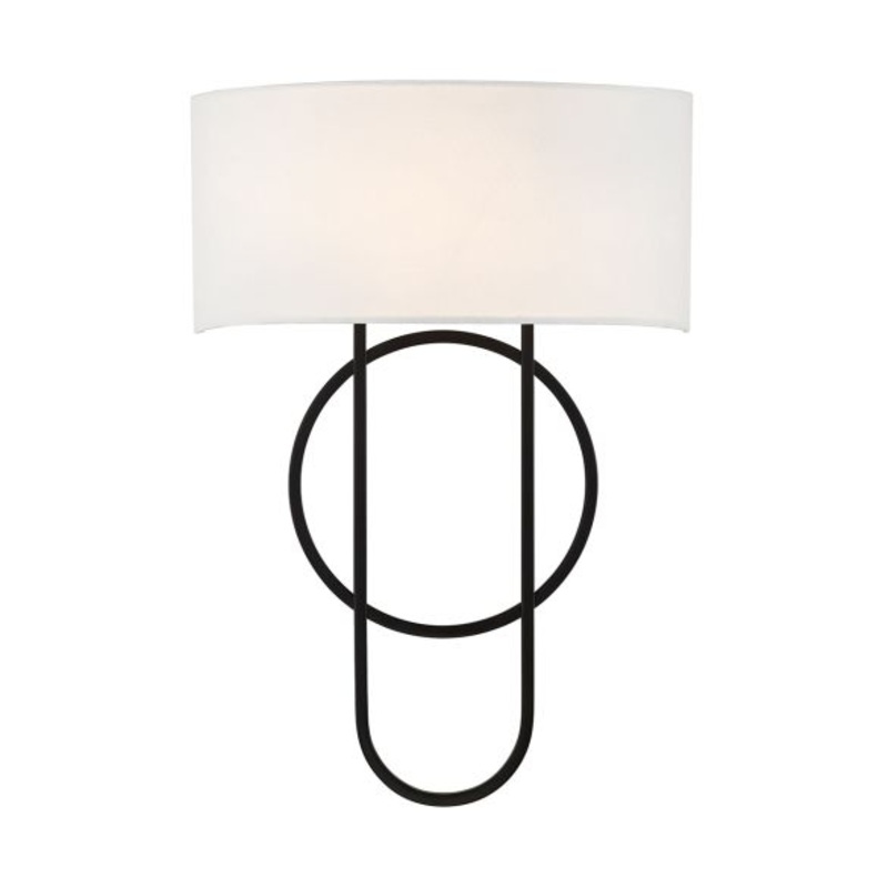 Tempe 2-Light Wall Sconce in Matte Black - I58423339959