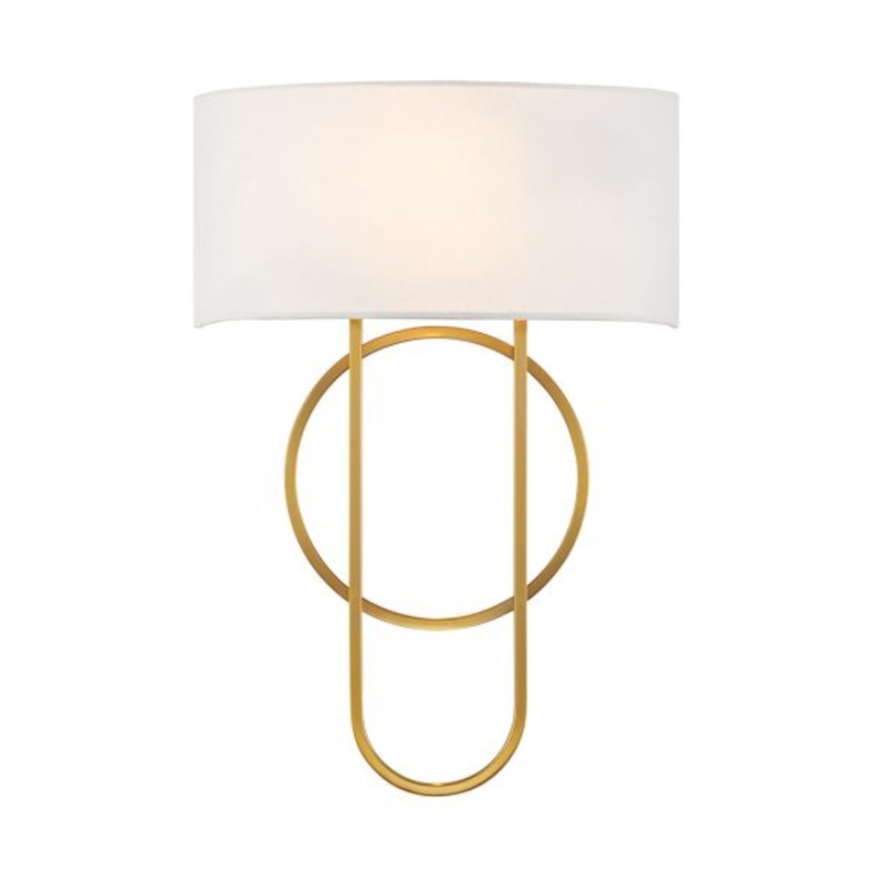 Tempe 2-Light Wall Sconce in Warm Brass - I58423339945