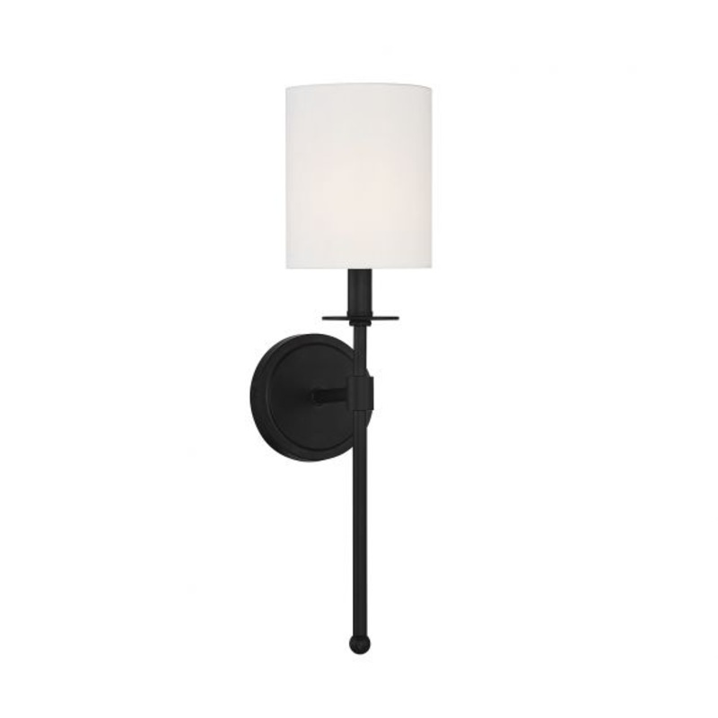 1-Light Wall Sconce in Matte Black - I58423339734