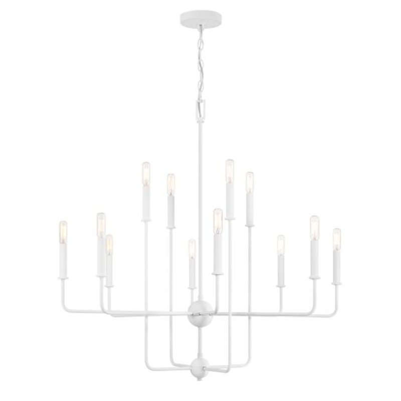 Avondale 12-Light Chandelier in Bisque White - I58423339790