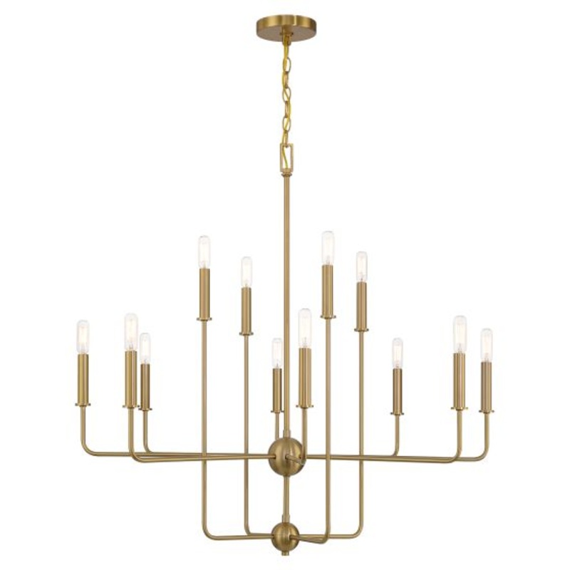 Avondale 12-Light Chandelier in Warm Brass - I58423339795