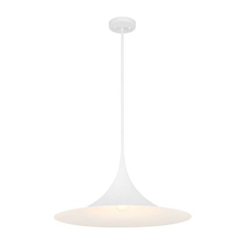Bowdin 1-Light Pendant in Bisque White - I58423339650