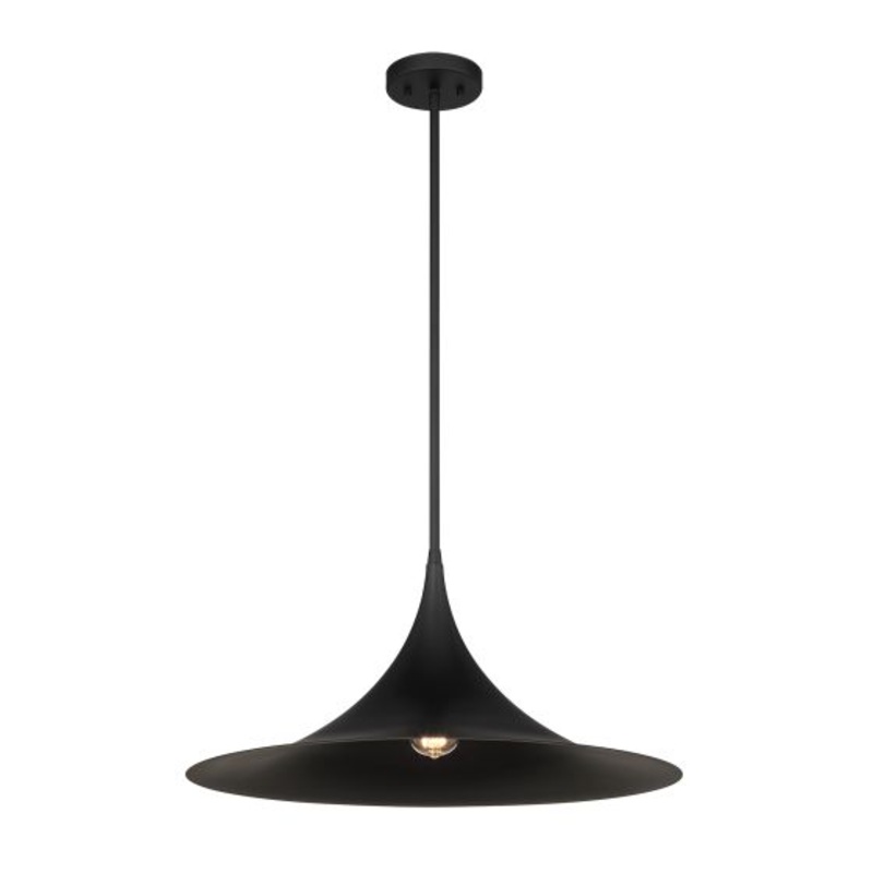 Bowdin 1-Light Pendant in Matte Black - I58423339666