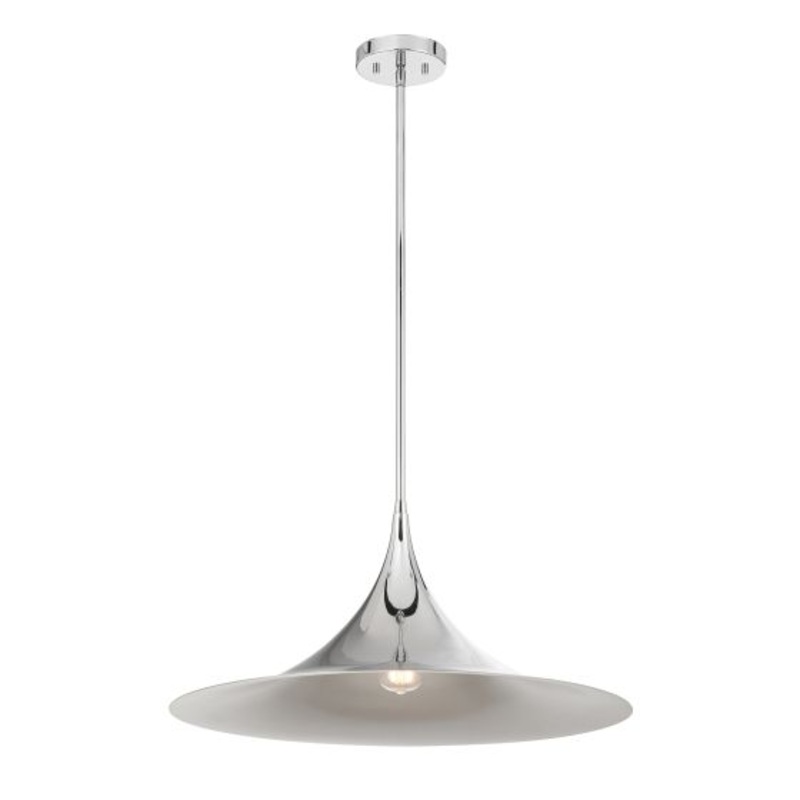 Bowdin 1-Light Pendant in Polished Chrome - I58423339649