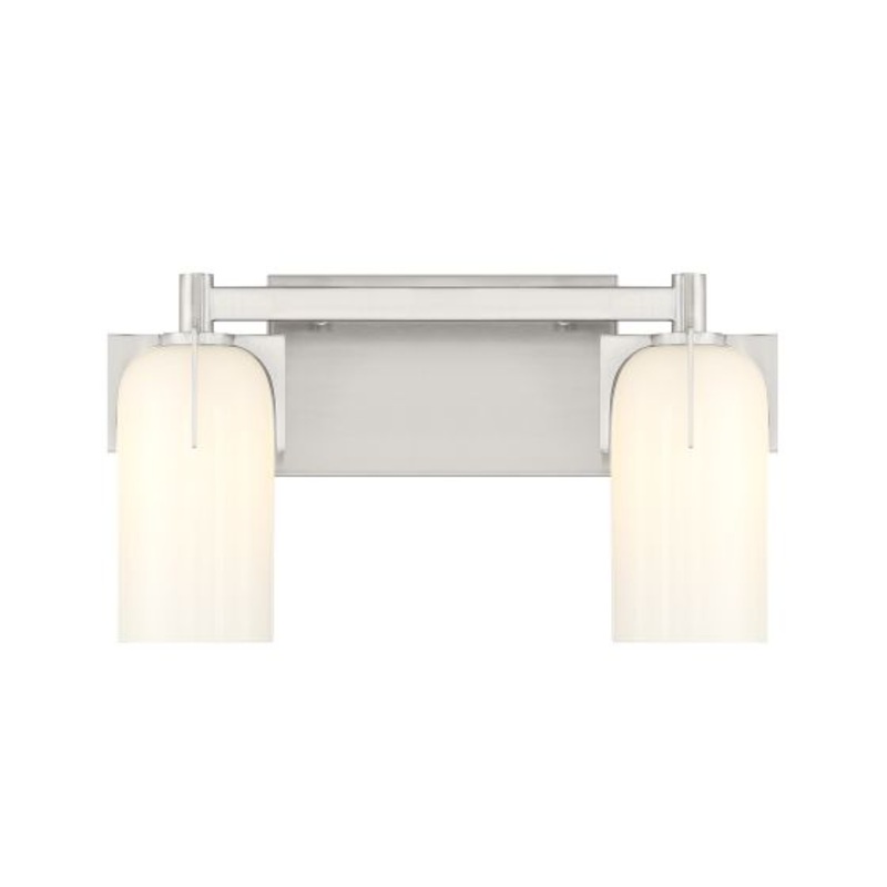 Caldwell 2-Light Bathroom Vanity Light in Satin Nickel - I58423339768