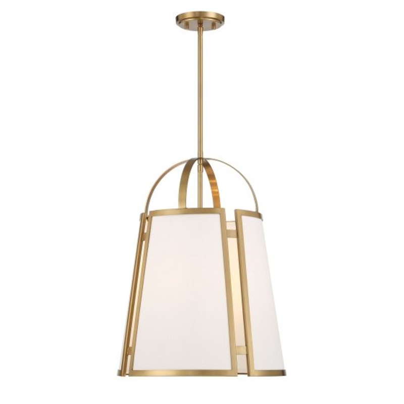 Chartwell 4-Light Pendant in Warm Brass - I58423339656