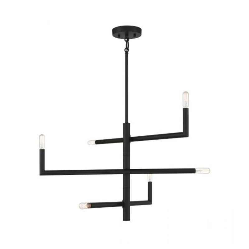 Cristofer 6-Light Chandelier in Matte Black - I58423339697