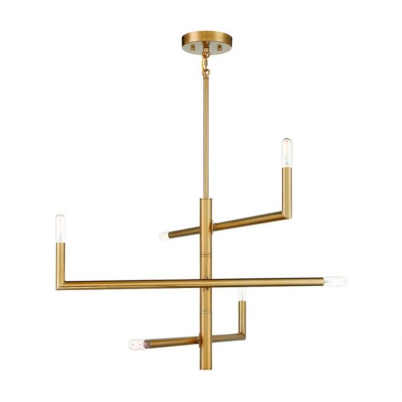 Cristofer 6-Light Chandelier in Warm Brass - I58423339698