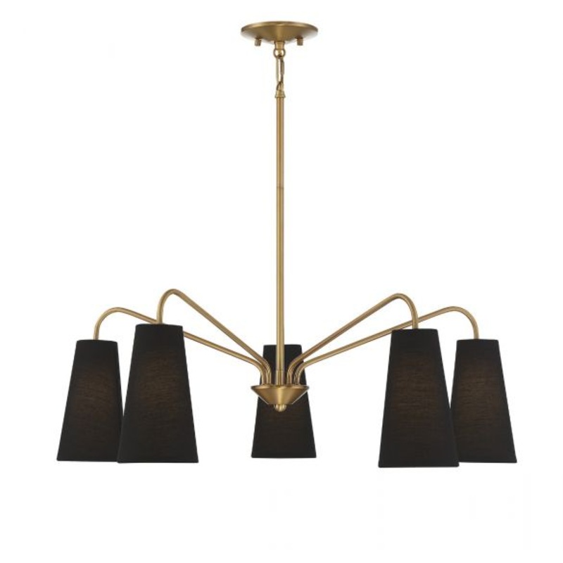 Edgewood 5-Light Chandelier in Warm Brass - I58423339706