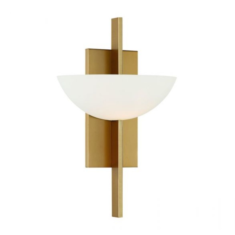 Fallon 1-Light Wall Sconce in Warm Brass - I58423339694