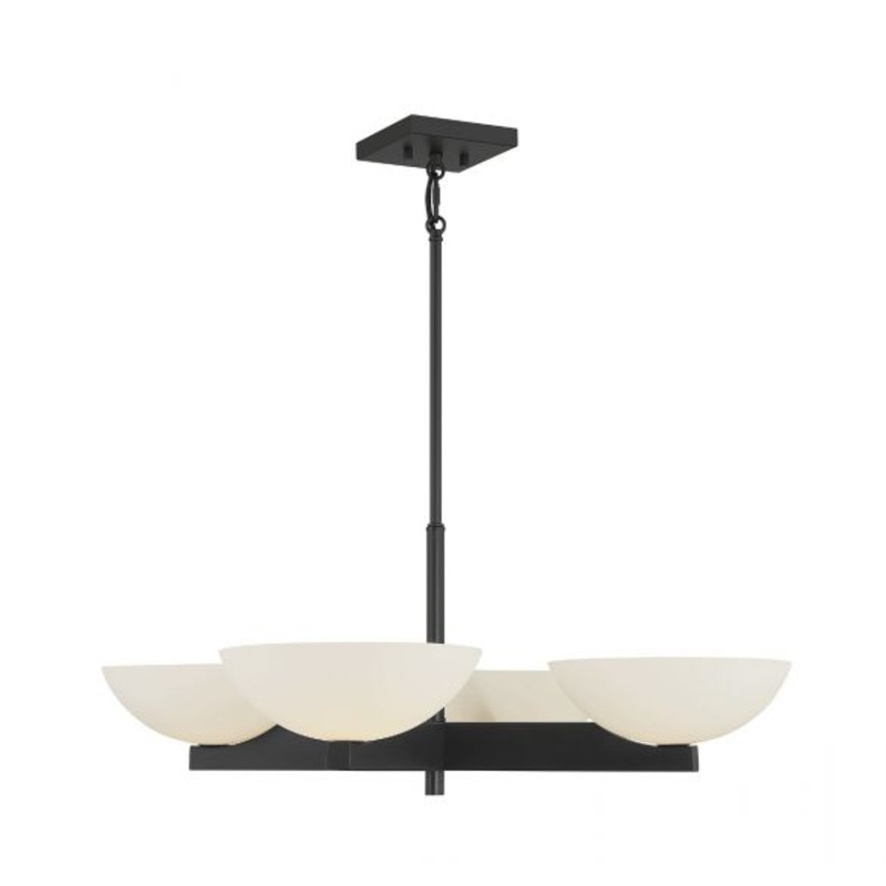 Fallon 4-Light Chandelier in Matte Black - I58423339682