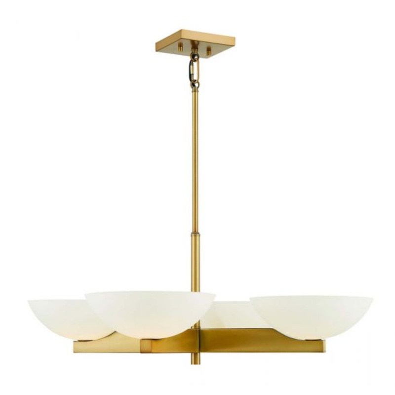 Fallon 4-Light Chandelier in Warm Brass - I58423339686