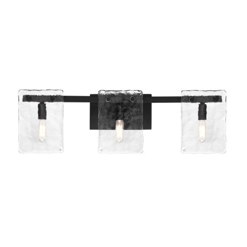 Genry 3-Light Bathroom Vanity Light in Matte Black - I58423339780